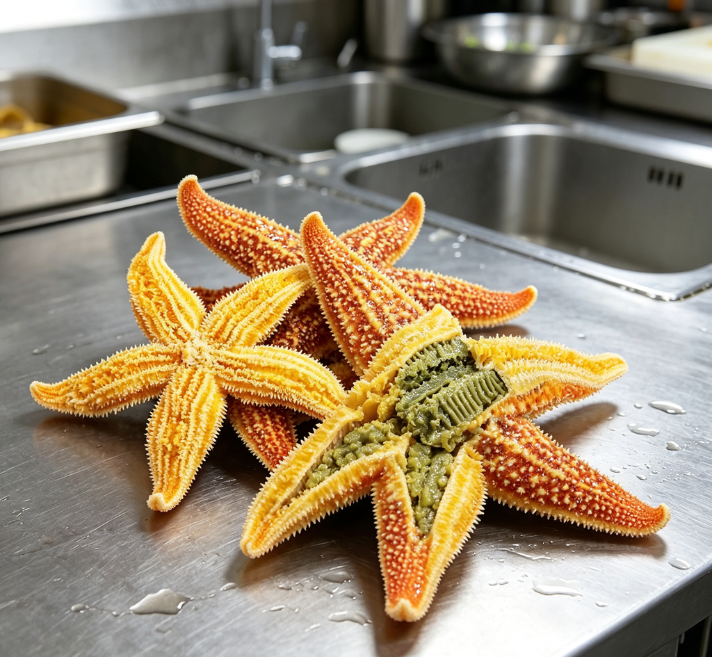Golden Sea Stars: A Luxurious Seafood Delight - photo 3