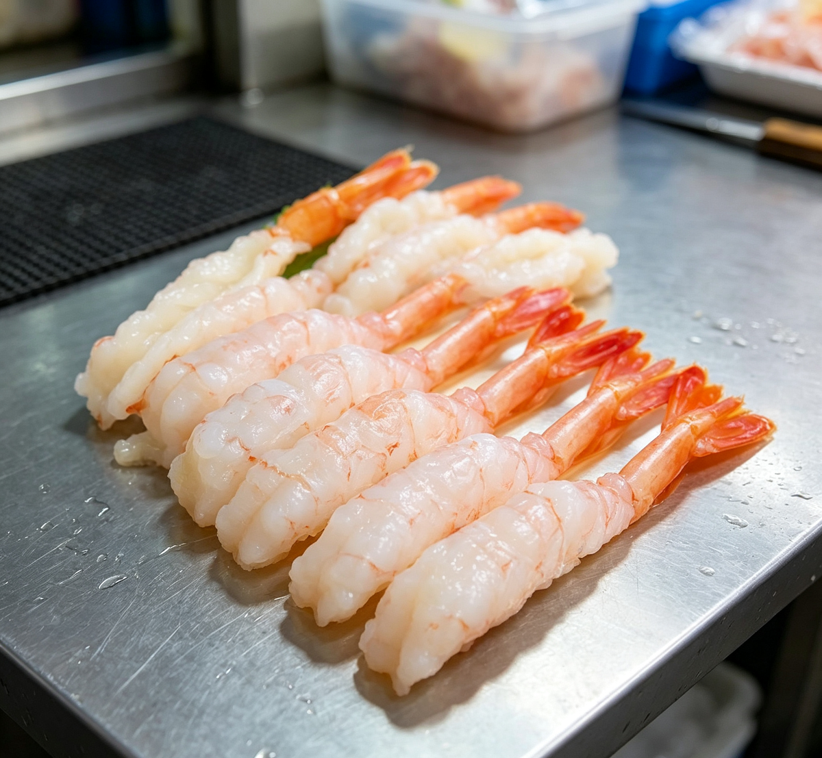 Delicate and Fresh Shrimp Sushi Nigiri - Perfect for Gourmet Dining - photo 1